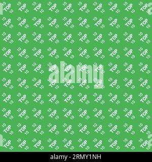 Seamless background pattern top 10 rating diagonal top 10 rating Stock Vector