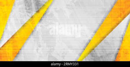 Orange and grey abstract grunge corporate background. Vector design Stock Vector