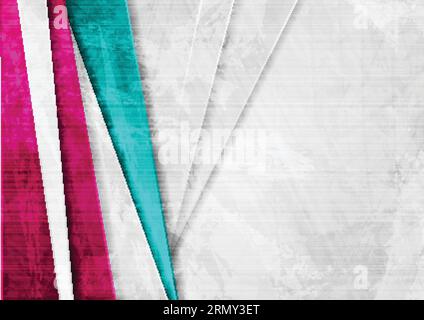 Grunge tech material colorful corporate texture background. Vector illustration Stock Vector