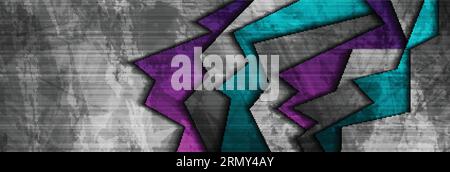 Dark grunge corporate abstract banner. Vector background Stock Vector