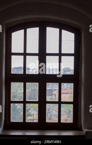 View from the dark prison cell Stock Photo