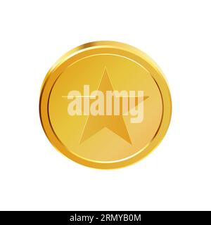 Golden money. Rotating gold coin Stock Vector Image & Art - Alamy