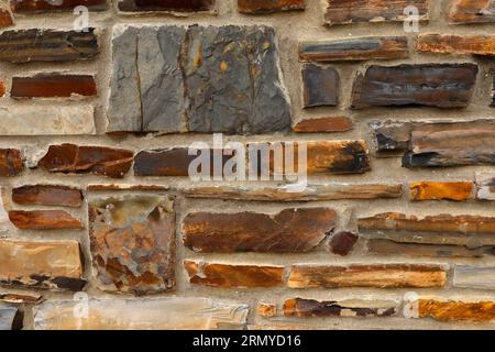 Colored stone background of different sizes Stock Photo