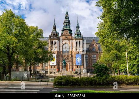 Exterior view of the Nordiska Museet, or Nordic Museum, located on Djurgården, an island in central Stockholm, Sweden. Stock Photo