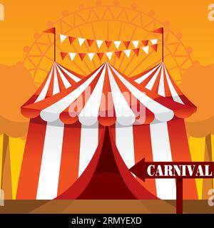 Isolated carnival tent design Stock Vector Image & Art - Alamy