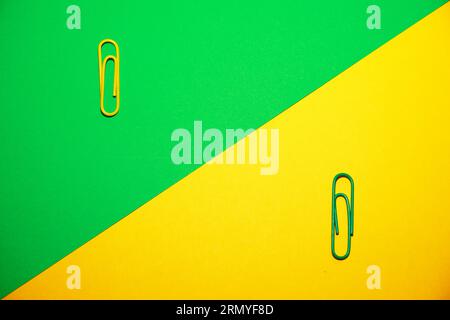 School resources with colored background and space to write and design. Stock Photo