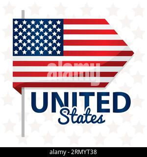 Isolated star shape with the flag of United States Vector Stock Vector ...