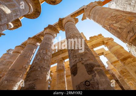 Hypostyle Examples The Great Papyrus Columns, Hypostyle, Karnak Temple Complex, UNESCO ...