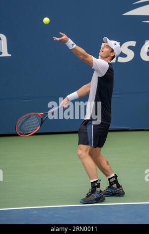 British professional tennis player Andy Murray competes against ...