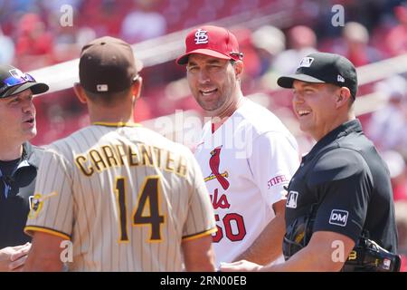 San Diego Padres' Matt Carpenter plays during a baseball game, Sunday, July  16, 2023, in Philadelphia. (AP Photo/Matt Slocum Stock Photo - Alamy