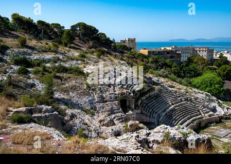 Roman Amphitheatre of Cagliari - Italy Stock Photo