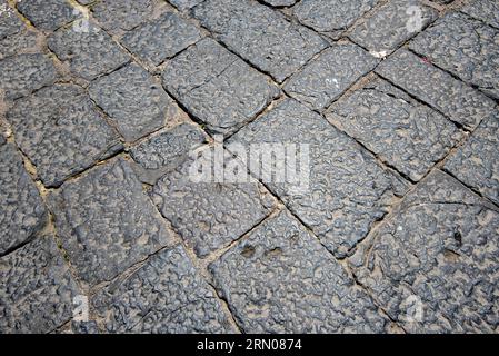 Old Stone Walkway in Naples - Italy Stock Photo