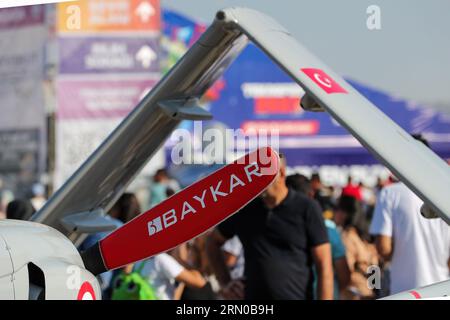 Ankara, Turkey. 30th Aug, 2023. The K?z?l Elma, an unmanned fighter ...