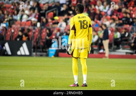 Toronto, Canada. 30th Aug, 2023. Andre Blake of Philadelphia #18 seen during the MLS game between Toronto FC and Philadelphia Union at BMO Field. Final score; Toronto 3:1 Philadelphia. Credit: SOPA Images Limited/Alamy Live News Stock Photo