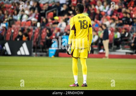 Toronto, Canada. 30th Aug, 2023. Andre Blake of Philadelphia #18 seen during the MLS game between Toronto FC and Philadelphia Union at BMO Field. Final score; Toronto 3:1 Philadelphia. (Photo by Angel Marchini/SOPA Images/Sipa USA) Credit: Sipa USA/Alamy Live News Stock Photo