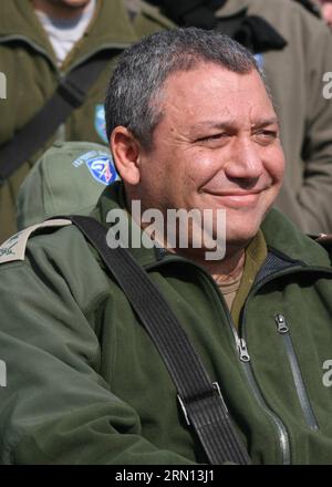 The newly-announced 21st chief of staff of the Israeli Defense Forces (IDF) Gadi Eisenkot is seen in the undated file photo released by the IDF. Israeli Defense Minister Moshe Ya alon on the evening of Nov. 29, 2014 appointed Major General Gadi Eizenkot as the 21st chief of staff of the Israeli Defense Forces (IDF). /Handout/IDF) ISRAEL-IDF-NEW CHIEF OF STAFF-GADI EIZENKOT JINI PUBLICATIONxNOTxINxCHN   The newly announced 21st Chief of Staff of The Israeli Defense Forces IDF Gadi  IS Lakes in The undated File Photo released by The IDF Israeli Defense Ministers Moshe Ya Alon ON The evening of N Stock Photo