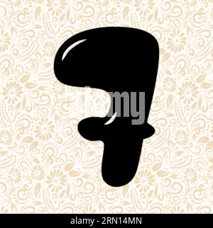 Bubbly Alphabet 7 , Black alphabet vector, alphabet vector, alphabet silhouette vector,font vector, Latter Art, Alphabet Vector, Font Vector Stock Vector