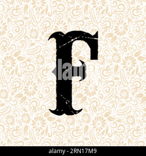 Carnival Alphabet F LOWER , Black alphabet vector, alphabet vector, alphabet silhouette vector,font vector, Latter Art, Alphabet Vector, Font Vector Stock Vector