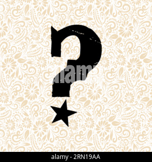 Carnival Alphabet SYMBOL QUESTION MARK , Black alphabet vector, alphabet vector, alphabet silhouette vector, font vector, Latter Art, Alphabet Vector, Stock Vector