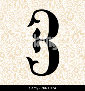 Fishtail Alphabet 3 , Black alphabet vector, alphabet vector, alphabet silhouette vector, font vector , Latter Art, Alphabet Vector, Font Vector Stock Vector