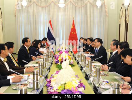 (141219) -- BANGKOK, Dec. 19, 2014 -- Chinese Premier Li Keqiang (4th R) meets with Thai Prime Minister Prayuth Chan-ocha (3rd L) in Bangkok, Thailand, Dec. 19, 2014. ) (lmm) THAILAND-BANGKOK-CHINA-LI KEQIANG-PRAYUTH CHAN-OCHA-MEETING RaoxAimin PUBLICATIONxNOTxINxCHN   Bangkok DEC 19 2014 Chinese Premier left Keqiang 4th r Meets With Thai Prime Ministers Prayuth Chan OCHA 3rd l in Bangkok Thai country DEC 19 2014 lmm Thai country Bangkok China left Keqiang Prayuth Chan OCHA Meeting RaoxAimin PUBLICATIONxNOTxINxCHN Stock Photo