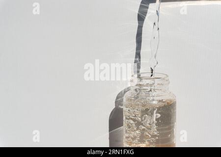 Reusable water bottle. World refill day. Zero waste concept. Stock Photo