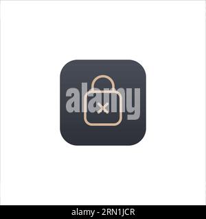 Security shield icon with padlock. safety protection sign. antivirus safety. Stock vector illustration isolated on white background. Stock Vector