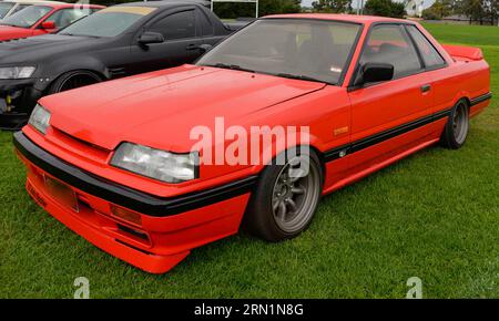 Nissan Skyline GTS-R Car Red Vintage Retro Show Shine Day Out, Melbourne Victoria Stock Photo