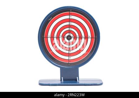 Shooting range target isolated on white background. Stock Photo
