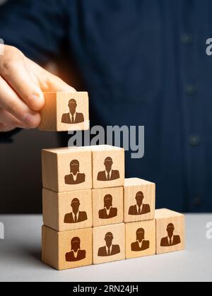 Growth of the team as the business develops. Assemble a team. Opening of new jobs. Attract investors who provide financial support. Recruitment seekin Stock Photo