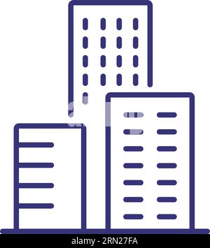Office center line icon Stock Vector