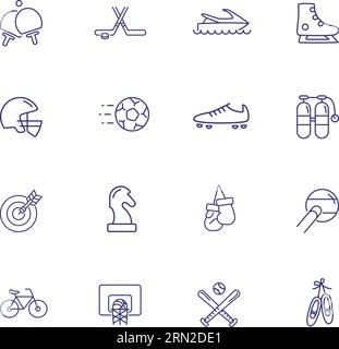 Sport icon set Stock Vector