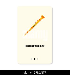 Musical instrument flat icon Stock Vector