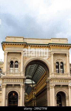 Galleria Vittorio Emanuele II Stock Photo