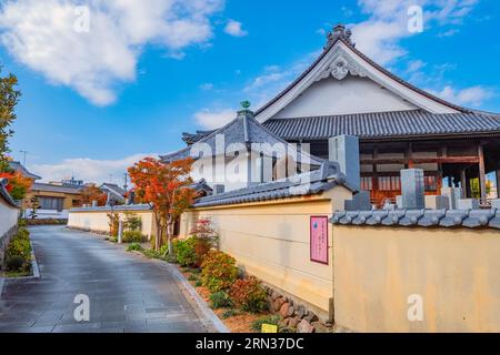 Nakatsu, Japan - Nov 26 2022: Myoren-ji Temple situated a little south of the center of the Tera-machi district Stock Photo