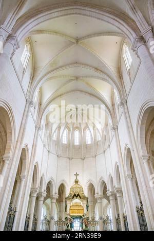 France, Yonne, Serein valley, Pontigny, the Cistercian abbey of Pontigny, the reliquary of Saint Edme in the choir Stock Photo