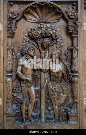 Original Sin, Adam and Eve in the Garden of Eden late c19th ...