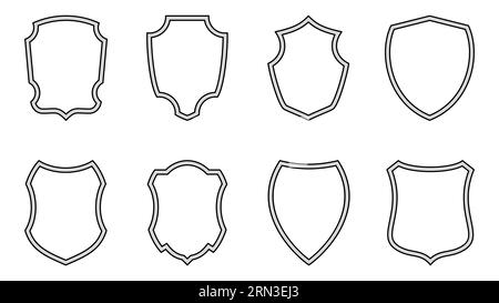 Shield icon. Police sheriff badge. Department of the armed forces Stock Vector