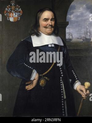 Michiel Adriaenszoon de Ruyter, 1607-76, Lieutenant-Admiral-General of the United Provinces 1664 by Hendrick Berckman Stock Photo