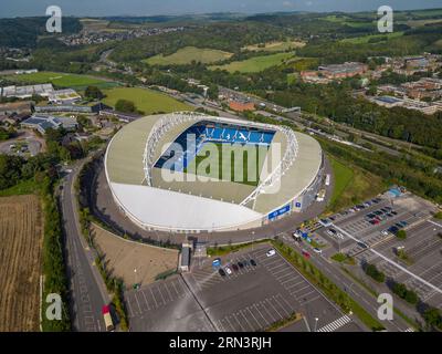 Aerial view of the American Express Community Stadium, home of Brighton & Hove Albion, Brighton, UK. Stock Photo