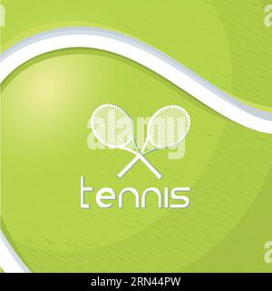 tennis rackets and ball Sport Vector illustration Stock Vector Image ...