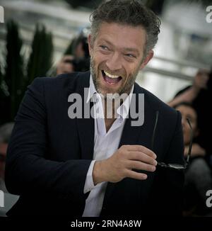 (150514) -- CANNES, May 14, 2015 -- French actor Vincent Cassel poses during a photocall for the film Tale of Tales at the 68th Cannes Film Festival in Cannes, southern France, May 14, 2015. Chen Xiaowei) (lrz) FRANCE-CANNES-FILM-FESTIVAL chenxiaowei PUBLICATIONxNOTxINxCHN   150514 Cannes May 14 2015 French Actor Vincent Cassel Poses during a photo call for The Film Tale of Valley AT The 68th Cannes Film Festival in Cannes Southern France May 14 2015 Chen Xiaowei lrz France Cannes Film Festival chenxiaowei PUBLICATIONxNOTxINxCHN Stock Photo