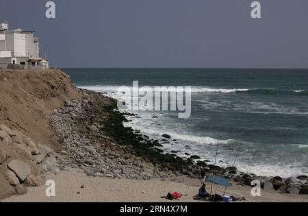 Shorelines at Punta Hermosa in Lima Peru south America. Stock Photo