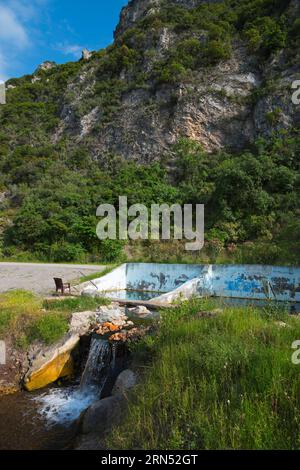 Kuniavitis Thermal Baths, Cosmetic Springs, Kouniaviti, Kamena Vourla, Phthiotis, Central Greece, Greece Stock Photo