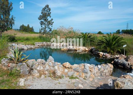 Kuniavitis Thermal Baths, Cosmetic Springs, Kouniaviti, Kamena Vourla, Phthiotis, Central Greece, Greece Stock Photo