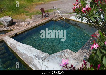 Kuniavitis Thermal Baths, Cosmetic Springs, Kouniaviti, Kamena Vourla, Phthiotis, Central Greece, Greece Stock Photo