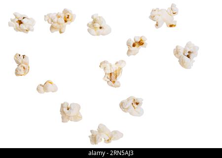 popcorn isolated on white background Stock Photo