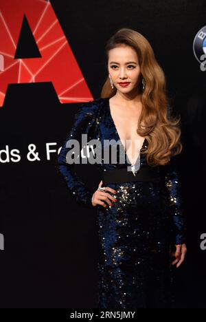 (150627) -- TAIPEI, June 27, 2015 -- Singer Jolin Tsai poses on the red carpet as she arrives for the 26th Golden Melody Awards in Taipei, southeast China s Taiwan, June 27, 2015. ) (mp) CHINA-TAIPEI-GOLDEN MELODY AWARDS (CN) WuxChing-teng PUBLICATIONxNOTxINxCHN   150627 Taipei June 27 2015 Singer Jolin Tsai Poses ON The Red Carpet As She arrives for The 26th Golden MELODY Awards in Taipei South East China S TAIWAN June 27 2015 MP China Taipei Golden MELODY Awards CN WuxChing Teng PUBLICATIONxNOTxINxCHN Stock Photo