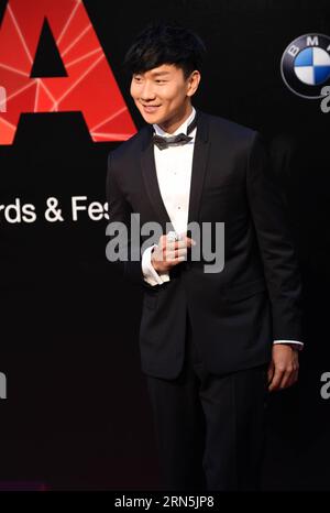 (150627) -- TAIPEI, June 27, 2015 -- Singer JJ Lin poses on the red carpet as he arrives for the 26th Golden Melody Awards in Taipei, southeast China s Taiwan, June 27, 2015. ) (mp) CHINA-TAIPEI-GOLDEN MELODY AWARDS (CN) WuxChing-teng PUBLICATIONxNOTxINxCHN   150627 Taipei June 27 2015 Singer JJ Lin Poses ON The Red Carpet As he arrives for The 26th Golden MELODY Awards in Taipei South East China S TAIWAN June 27 2015 MP China Taipei Golden MELODY Awards CN WuxChing Teng PUBLICATIONxNOTxINxCHN Stock Photo