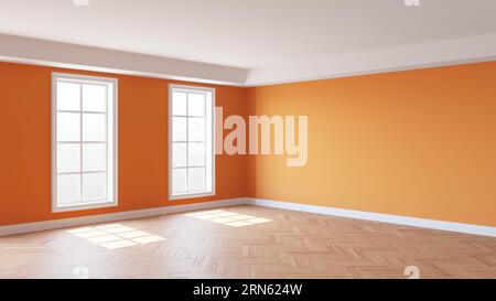 Interior of living room with two cozy cyan leather armchairs with plaid